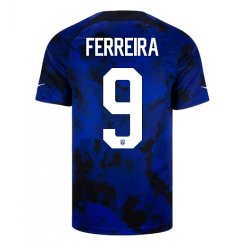 Stany Zjednoczone Jesus Ferreira #9 Koszulka Wyjazdowych MŚ 2022 Krótki Rękaw